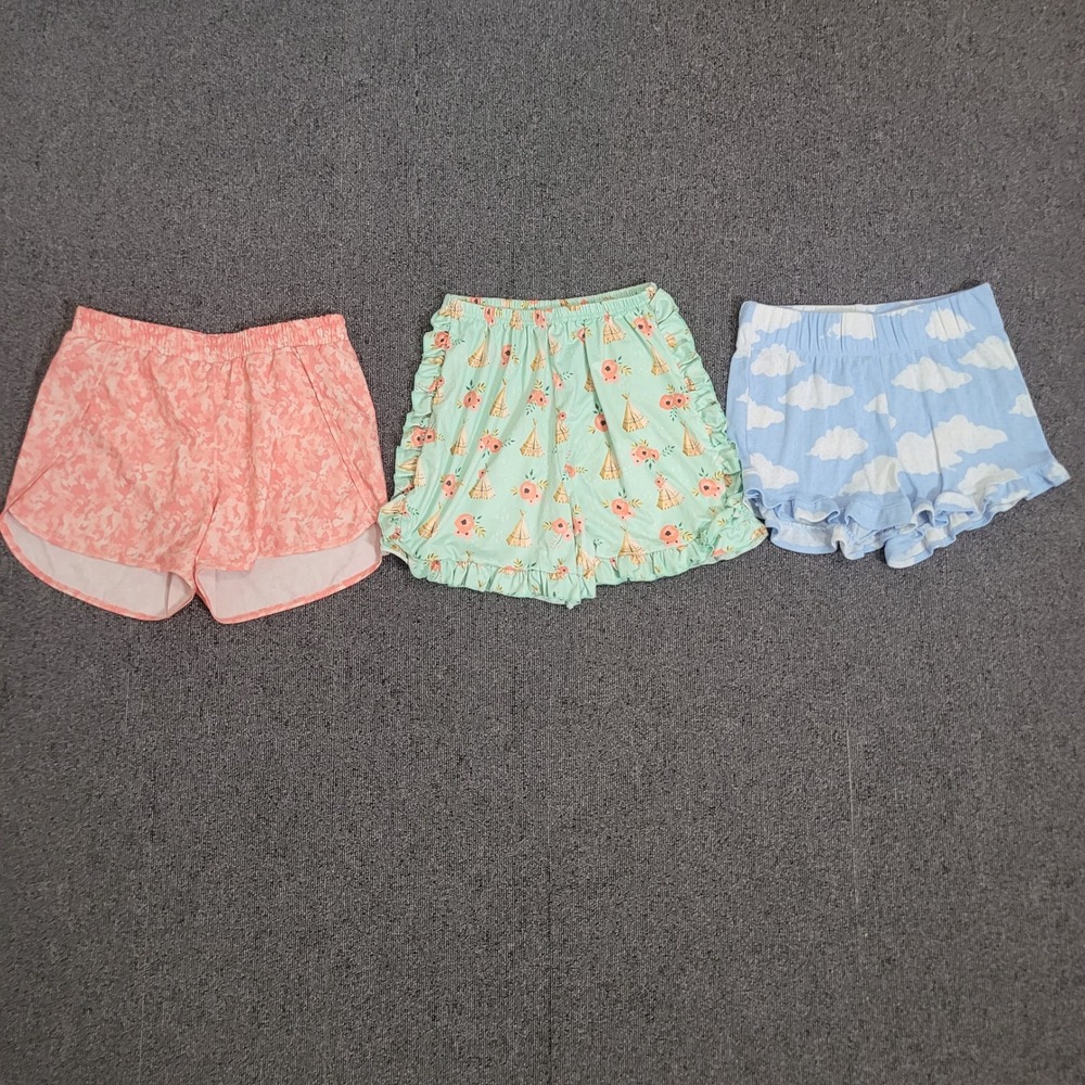 Art Class All in Motion‎ Girls XL 14 16 Shorts Bundle 3pc Cloud Teepee Pink